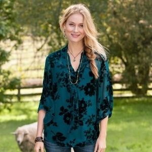 Sundance Lucille Shadow Tunic Teal